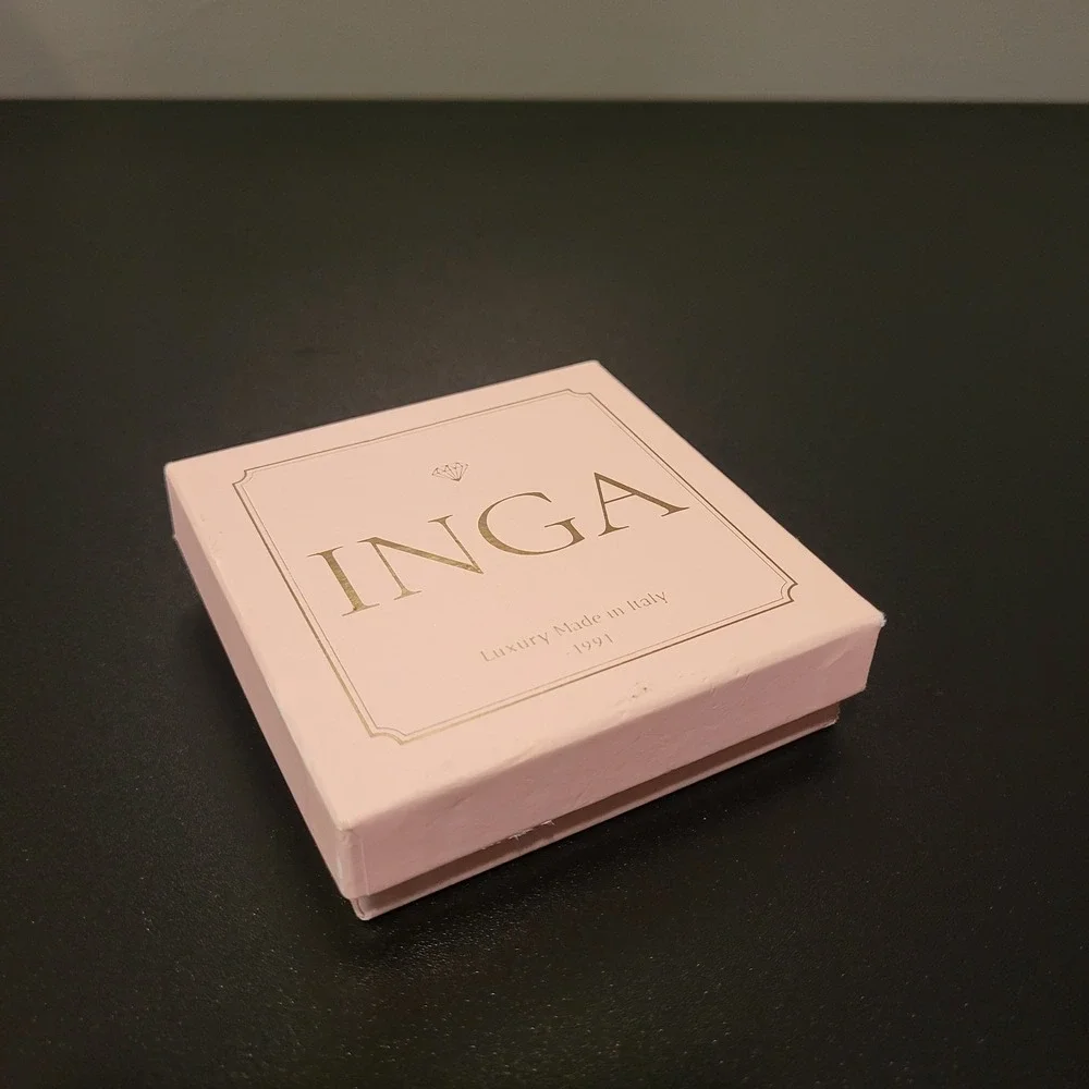 Inga Italy Small Jewelry Gift Box, Pink Gold